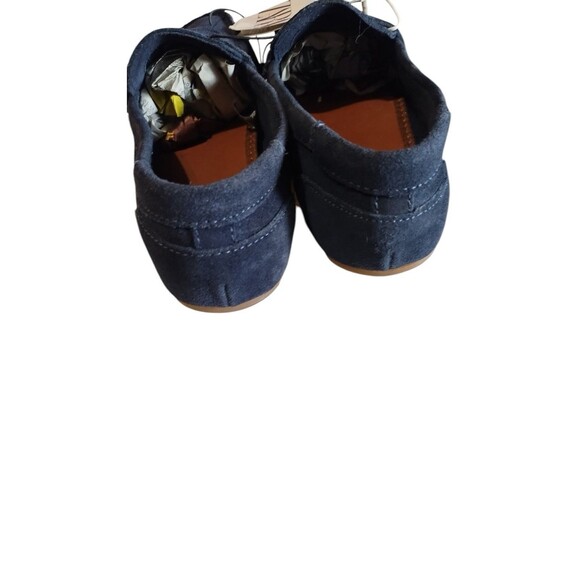Zara Kids Boys Loafers Navy Blue Leather Round Toe Slip On Shoes Sz EU33/US 2 - Picture 8 of 10